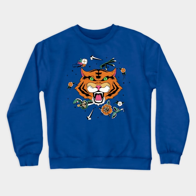 Tiger fury Crewneck Sweatshirt by Alberto83aj